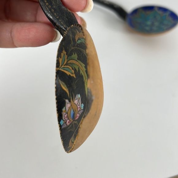 Vintage wooden spoons signed 1971 from Istanbul Turkey - Picture 9 of 11